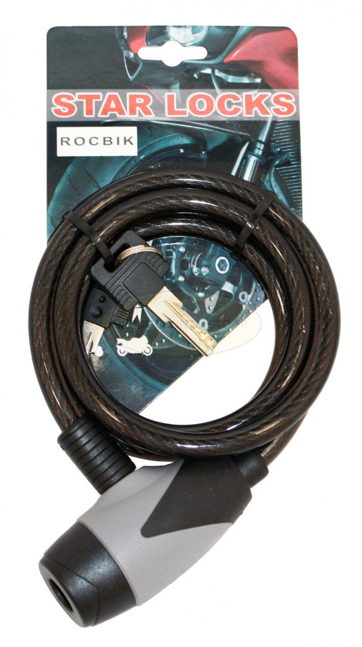  Antivol Cable 10x1200mm Fumé