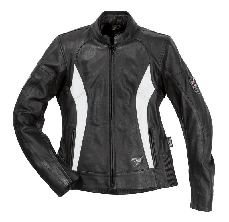 Veste moto femme SOPHIE noir&blanc