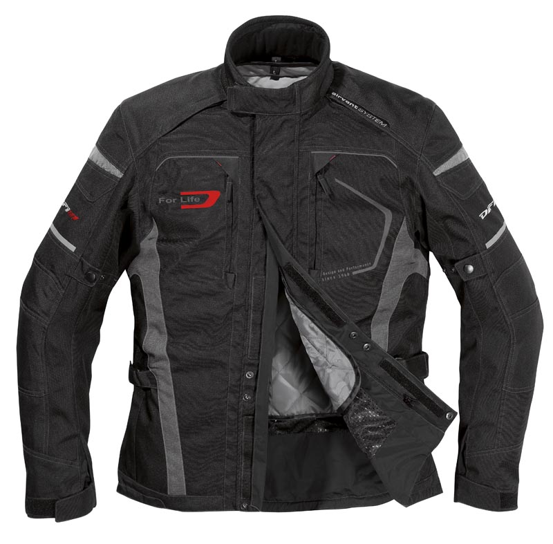 Veste homme PROTON Aerotex - noir - DIFI motobigstore