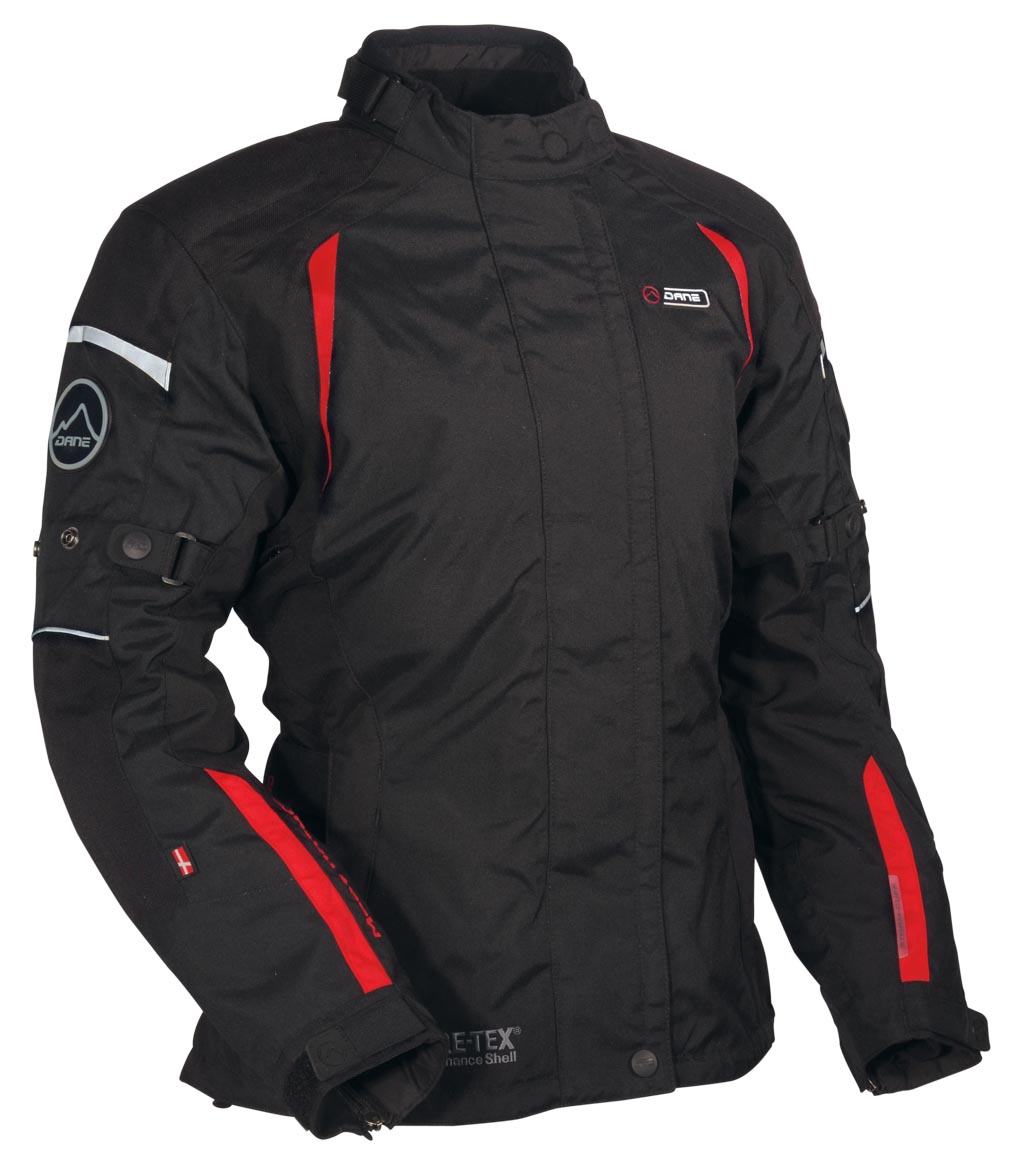 Veste femme Silje GoreTex Noir et Rouge DANE motobigstore