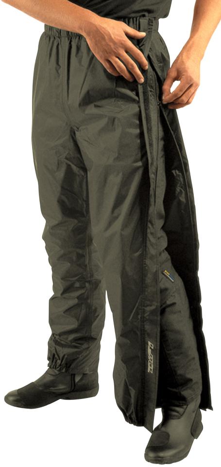 Difi Pantalon Pluie Zip Noir