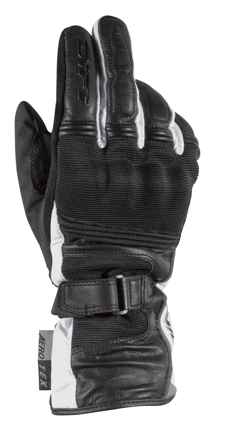 GANTS MOTOS femme Lizzy Aerotex Noir Blanc, marque Difi