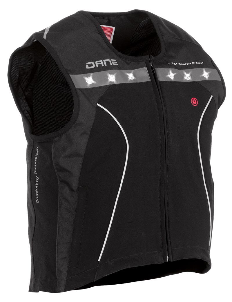 Veste homme Réfléchissante VIBORG Led Noir - DANE motobigstore