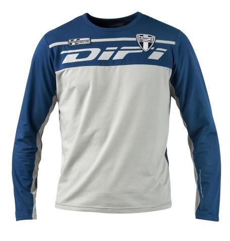 T-SHIRT marque DIFI Manches longues Bleu marine motobigstore