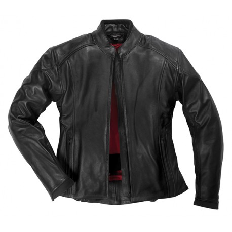 Veste moto femme en cuir PICA Noir, DIFI motobigstore