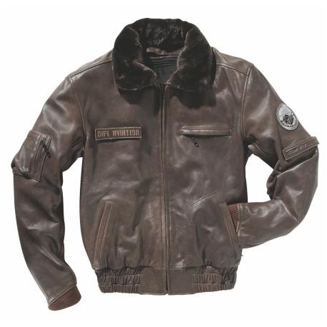 Veste AVIATION Classic - DIFI - marron motobigstore