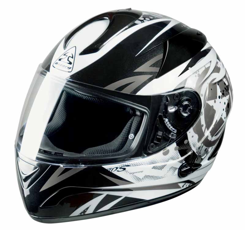 Casque Bayard XP18 noir mat et crème - Casque jet moto