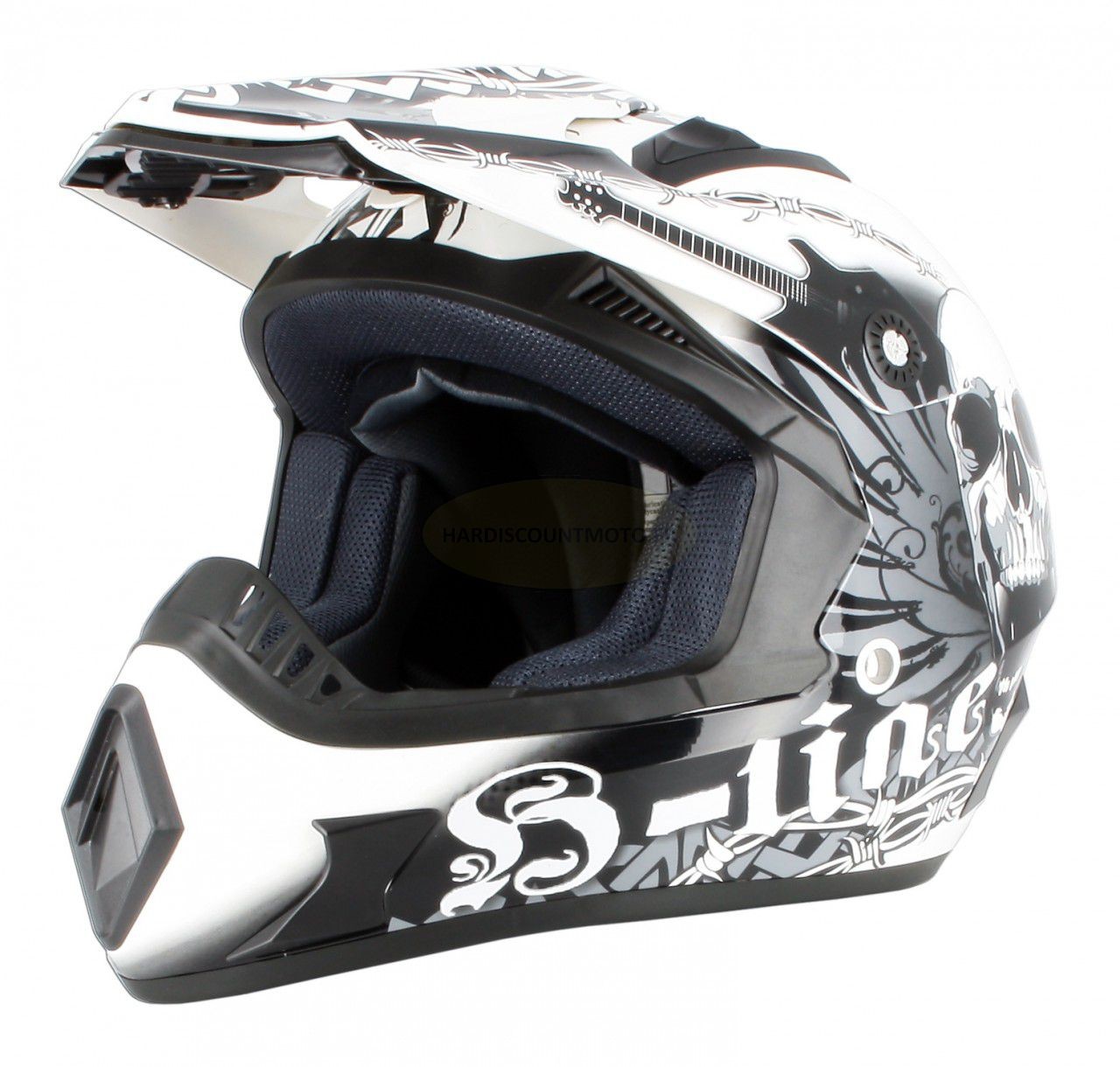 Cross Skeleton Noir Blanc XS motobigstore